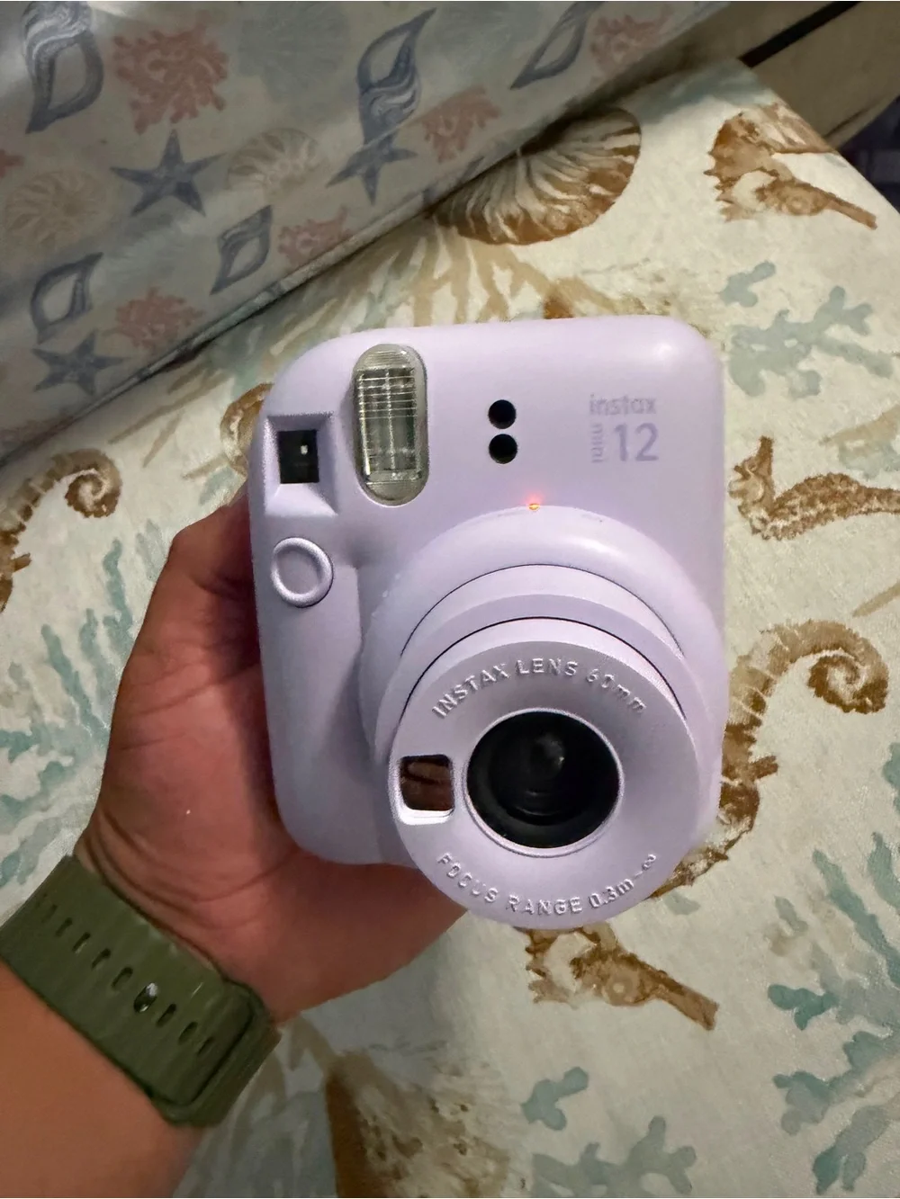 Fujifilm Instax Mini 12 Instant Camera - Lavender with 2 cases.